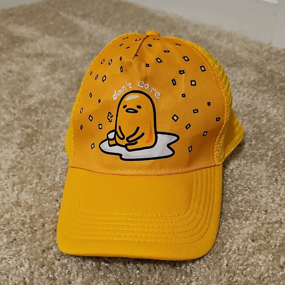 NWOT Yellow Gudetama Baseball Cap